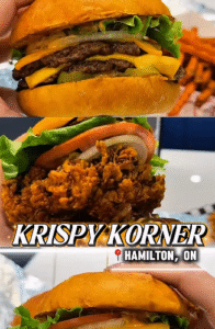 krispy korner chiken burger image